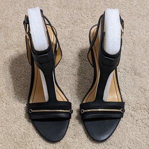 Black Nine West Sandals Size 6.5